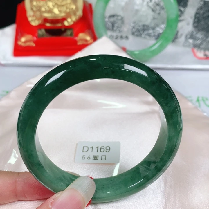 未镶嵌手镯翡翠   编号D1169 正圈56