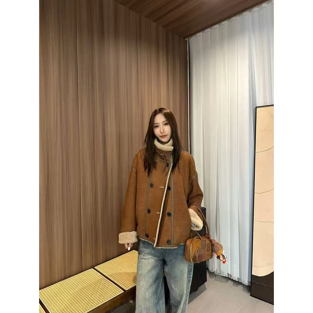 【JY景】MMLi CLOTHES 设计师款皮毛一体外套 mm59322