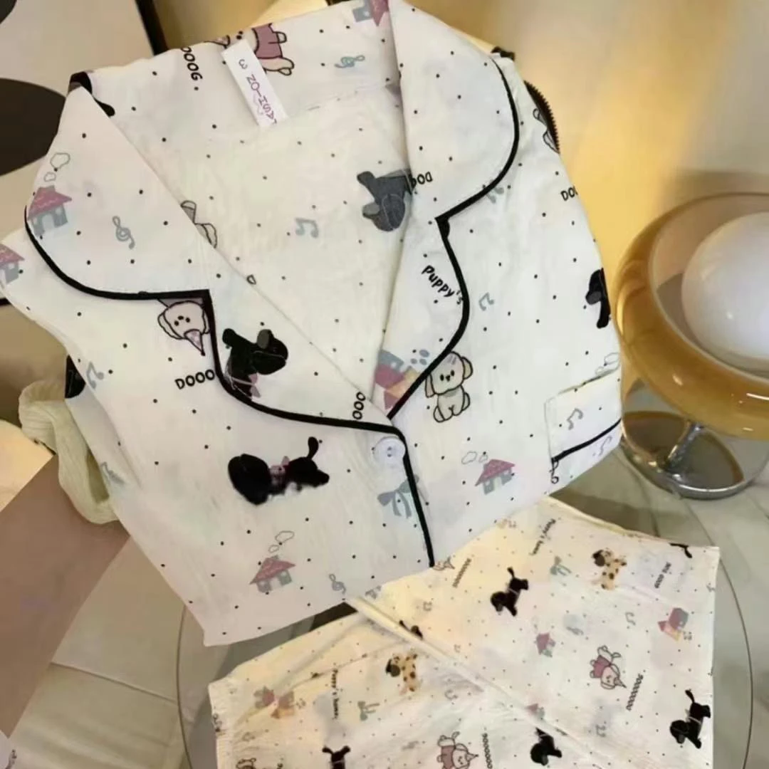 2024新款云朵棉睡衣女春秋季长袖长裤可爱卡通女士家居服夏天