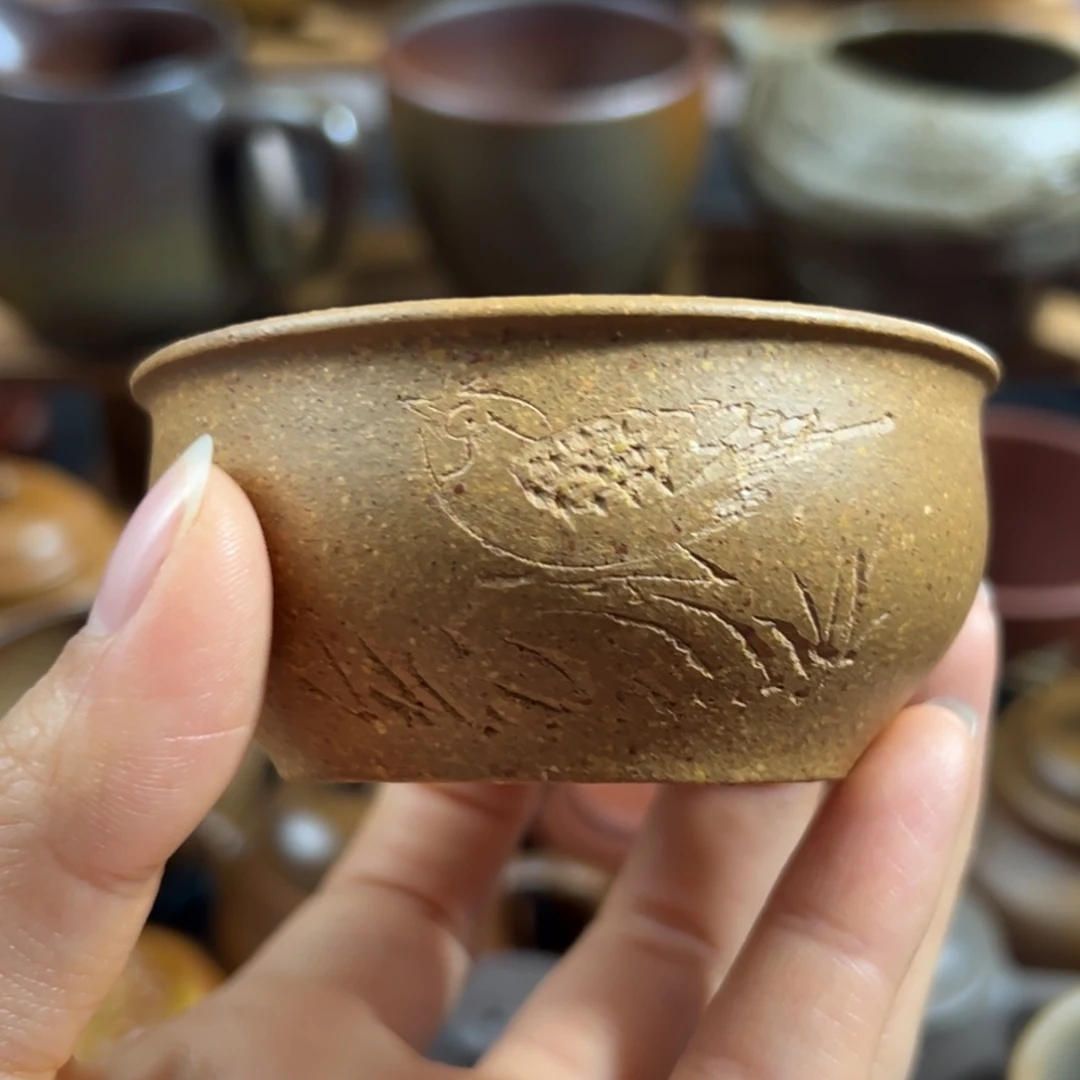 茶杯紫砂老段欢喜