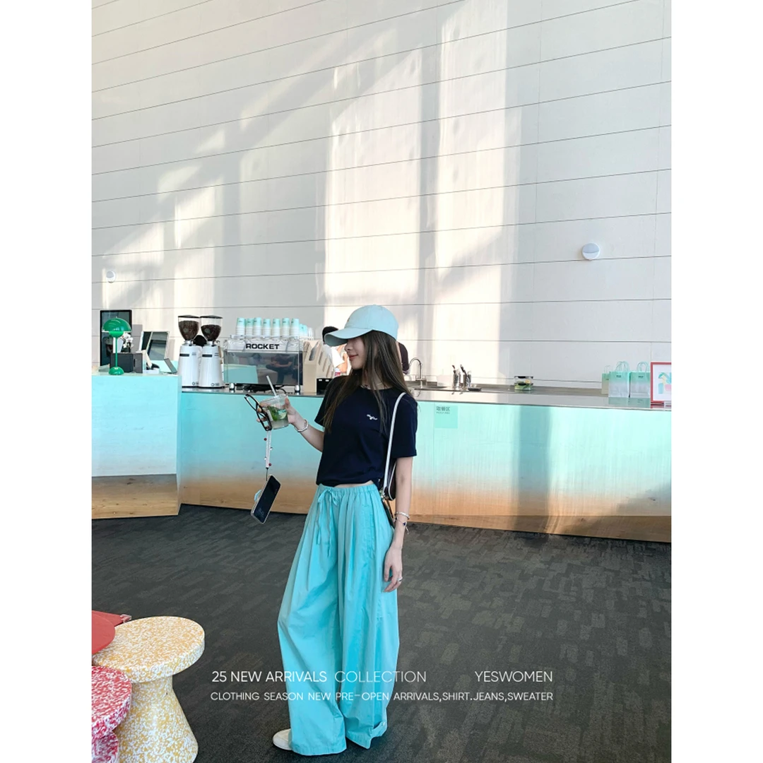 YESWOMEN软糖棉棉裤·氛围彩色系 裤脚袢扣可调节廓形XYF7354C2112