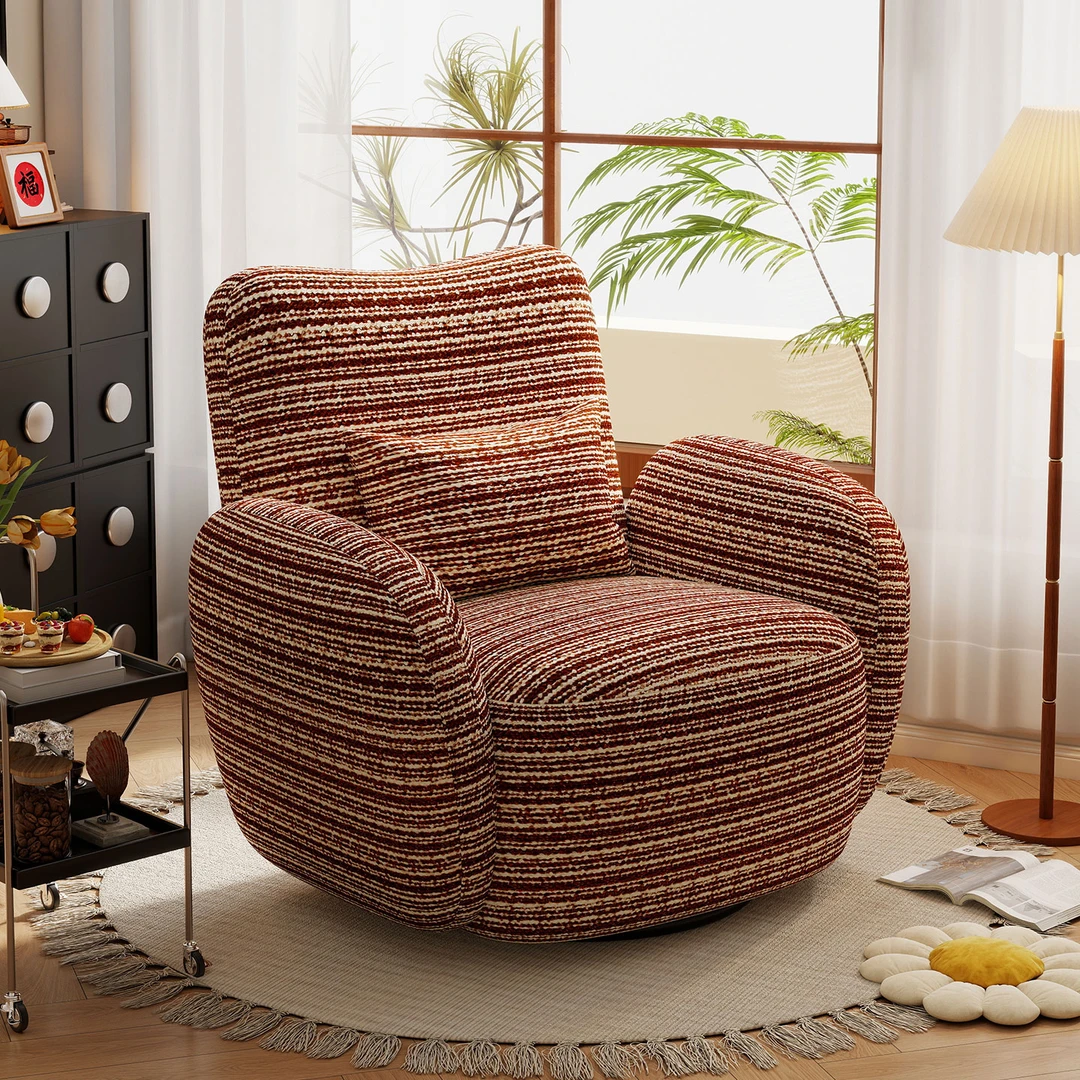 贝拉沙发可旋转网红家用沙发椅法式复古客厅休闲椅可躺靠背椅创意