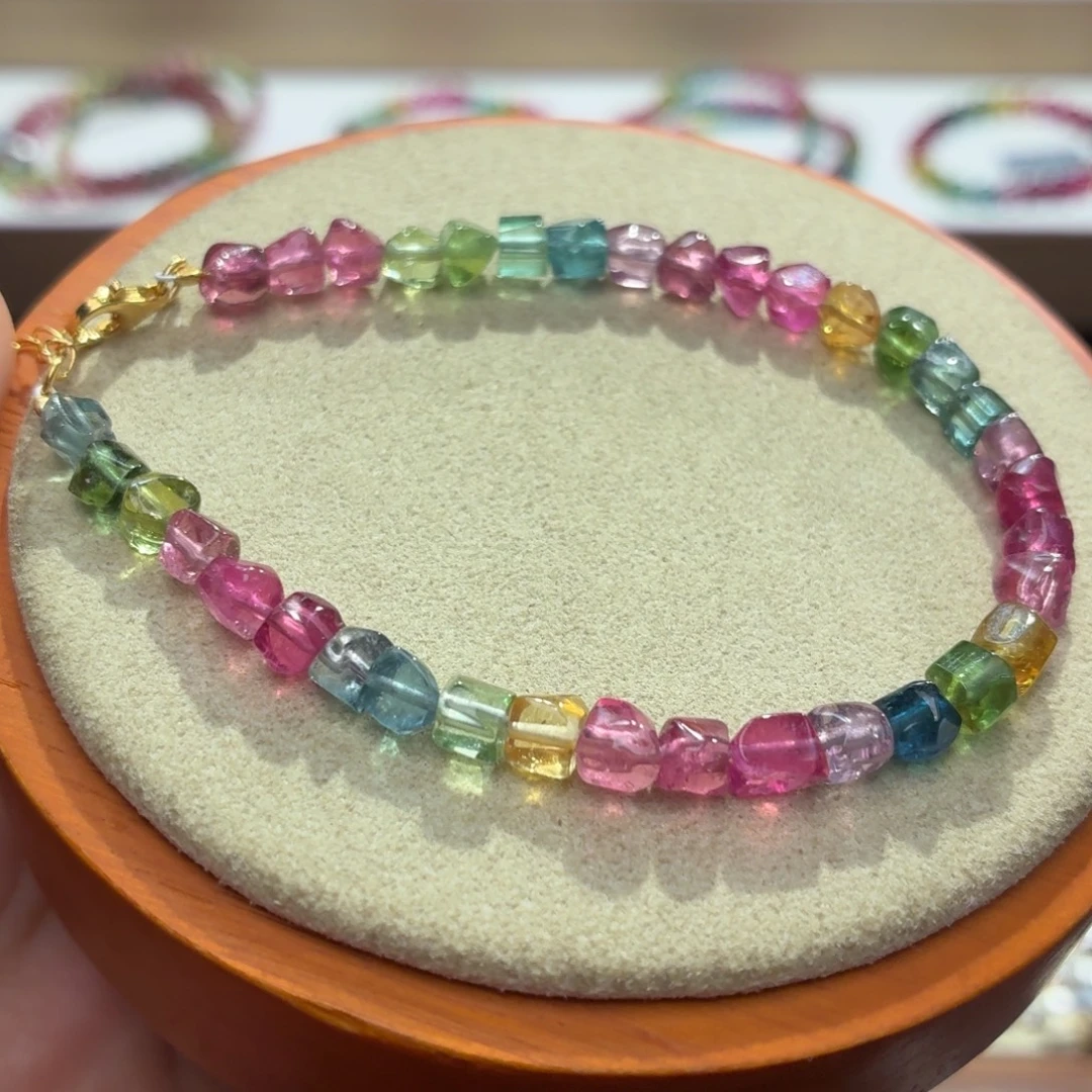 手串碧玺未镶嵌两天看货期