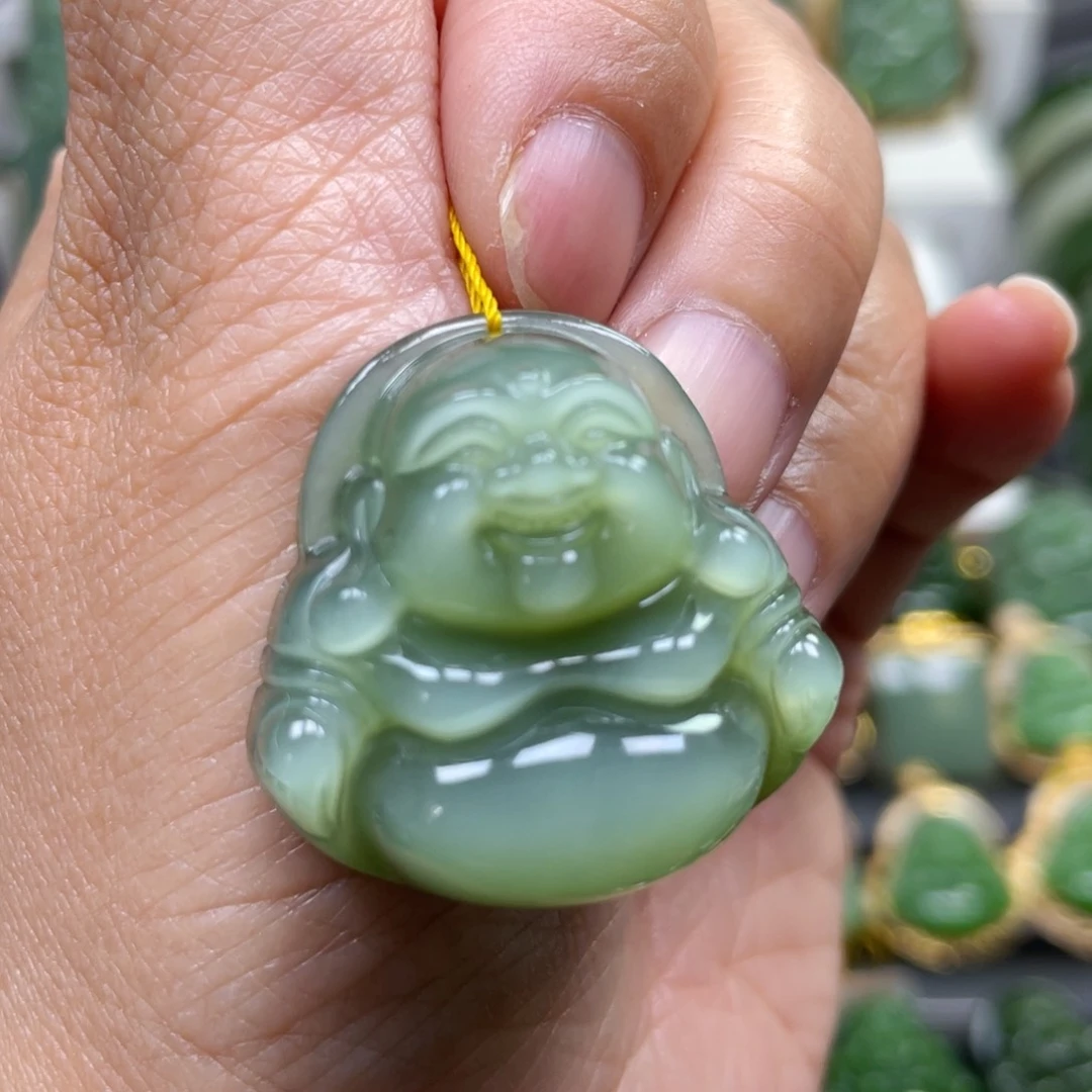 和田玉（碧玉）未镶嵌吊坠(不含链)