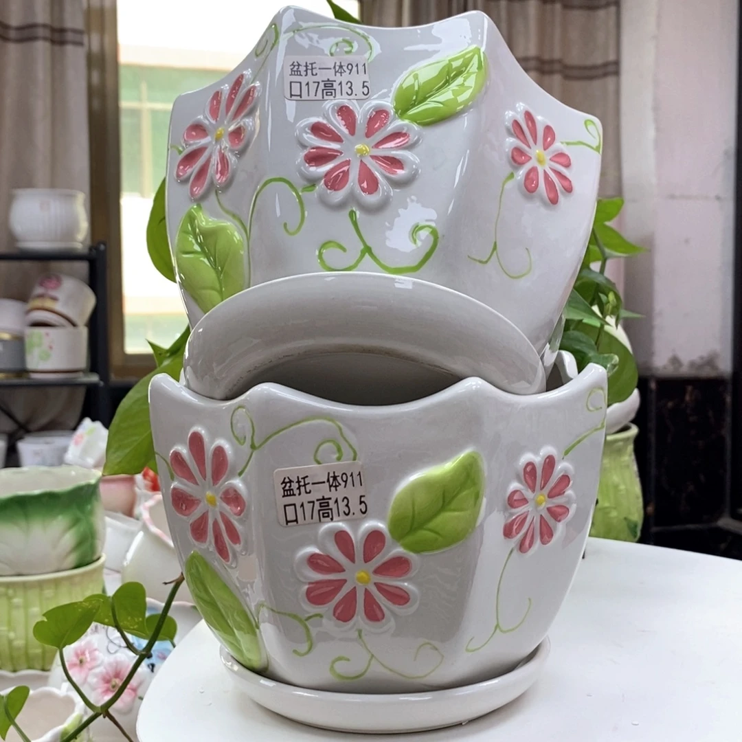 @夏西陶瓷花盆@@5911