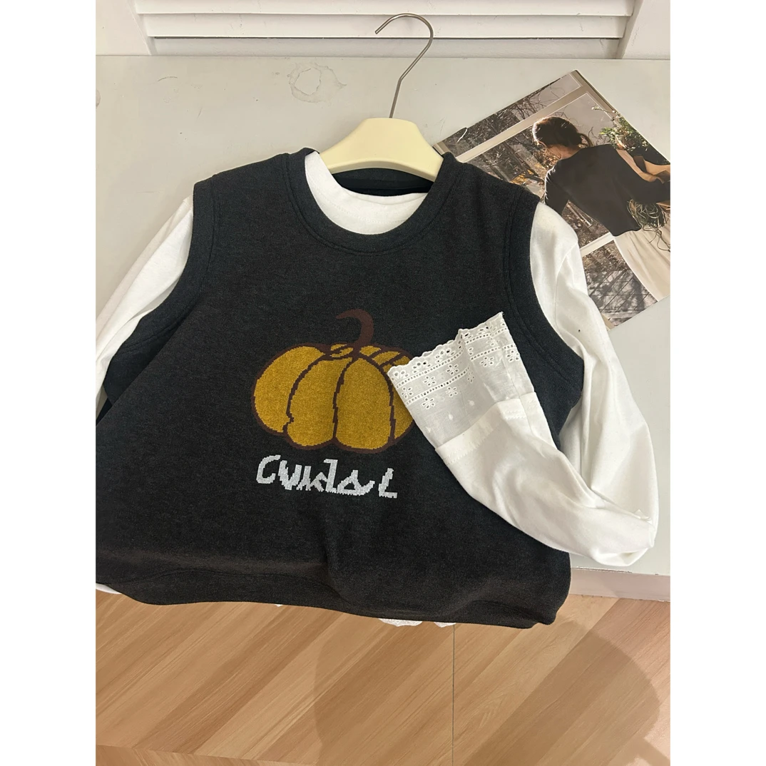 60150女装韩版时尚马甲两件套（本H）