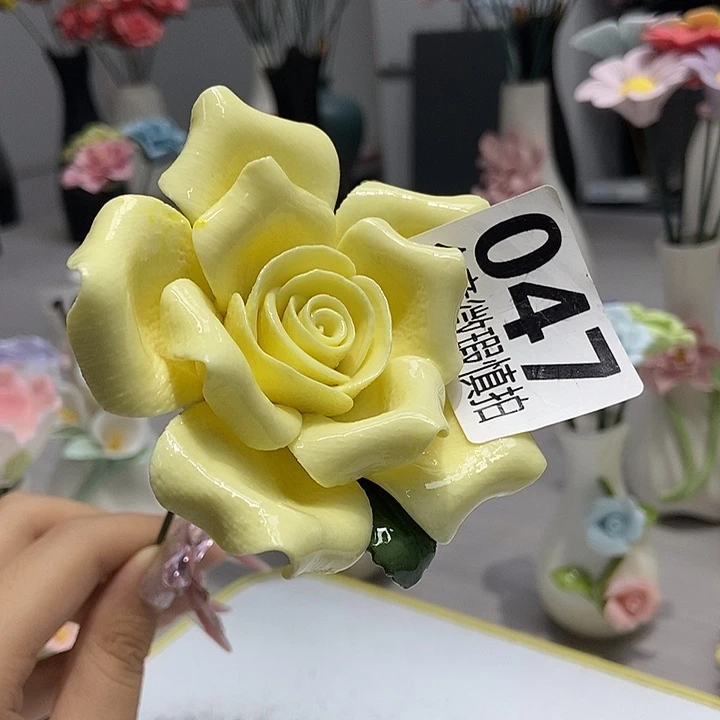 陶瓷纯手工捏花设计