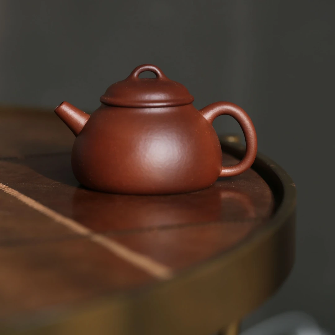 懂茶帝-半瓢（黄龙山紫泥）宜兴原矿紫砂壶