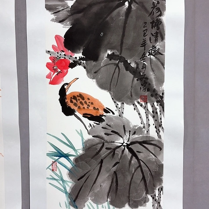 国画亲笔手绘放心去藏