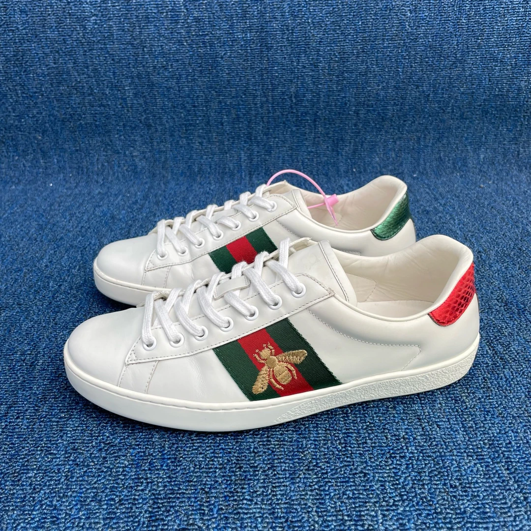95新 GUCCI/古驰 42码 Gucci古驰 小蜜蜂板鞋 休闲鞋