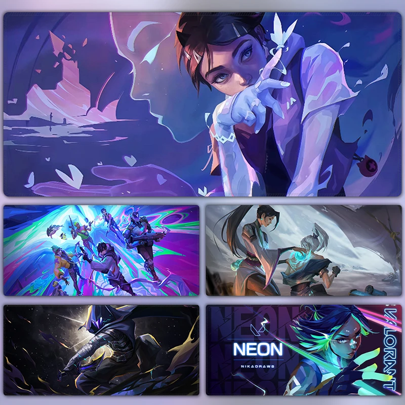 无畏契约贤者捷风鼠标垫瓦罗兰特打瓦电竞男生超大游戏加厚桌垫子