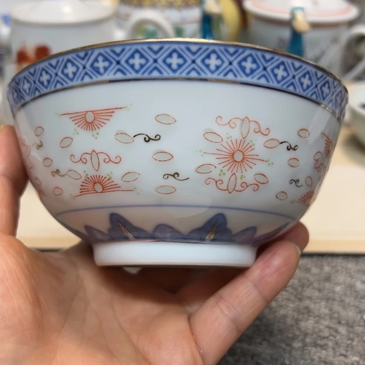 碗景德镇陶瓷玲珑碗