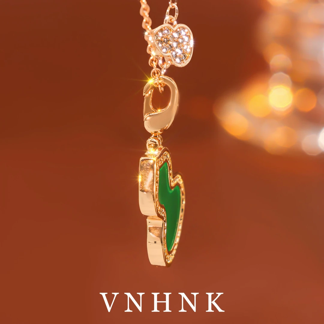 铜合金合成锆石项链 美可儿   H115   玫瑰色（45cm） 气质项链预售