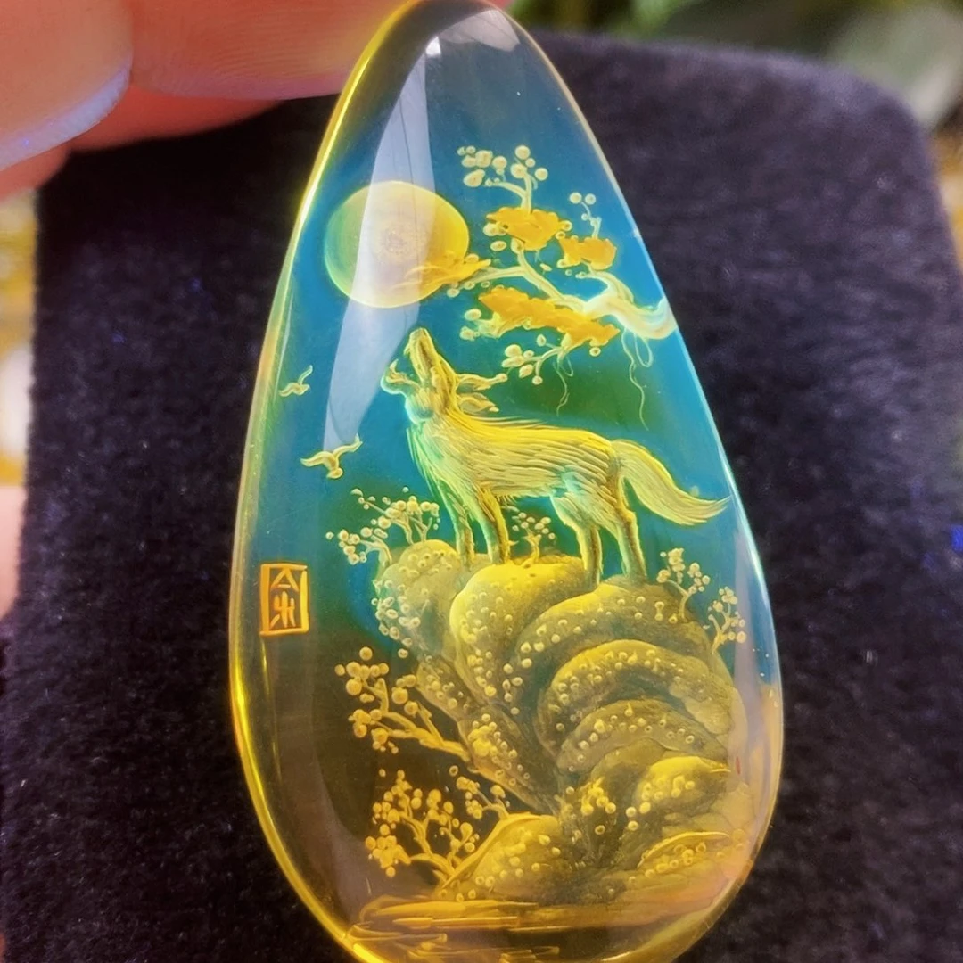 【闪购商品】金珀吊坠(不含链)未镶嵌