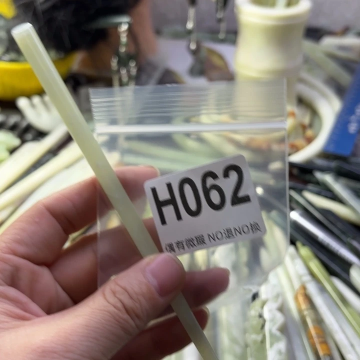 蛇纹石玉发饰合金呆****丶