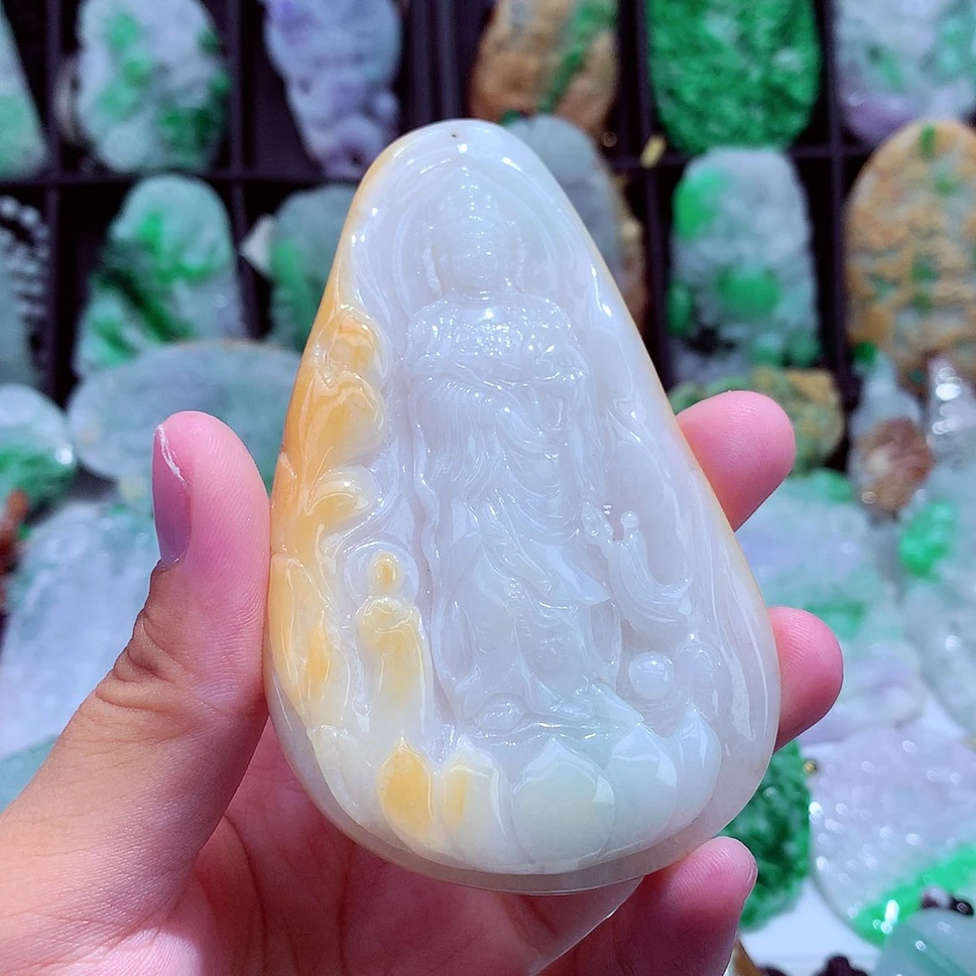 颈饰未镶嵌翡翠挂件