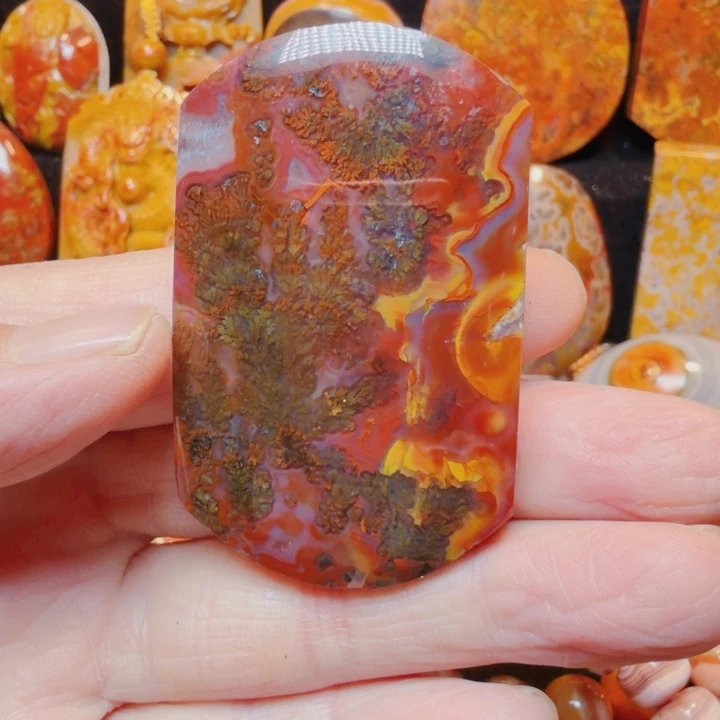 玛瑙/玉髓未镶嵌吊坠(不含链)