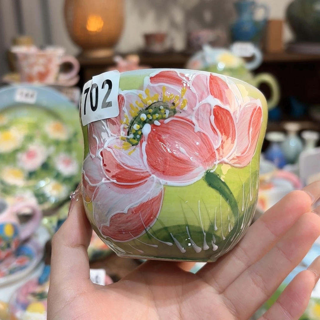 景德镇手绘高温釉下彩陶瓷茶具