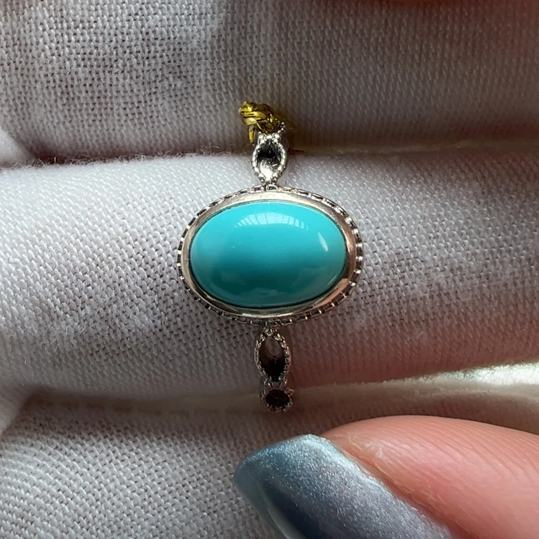 绿松石银S925镶嵌配饰