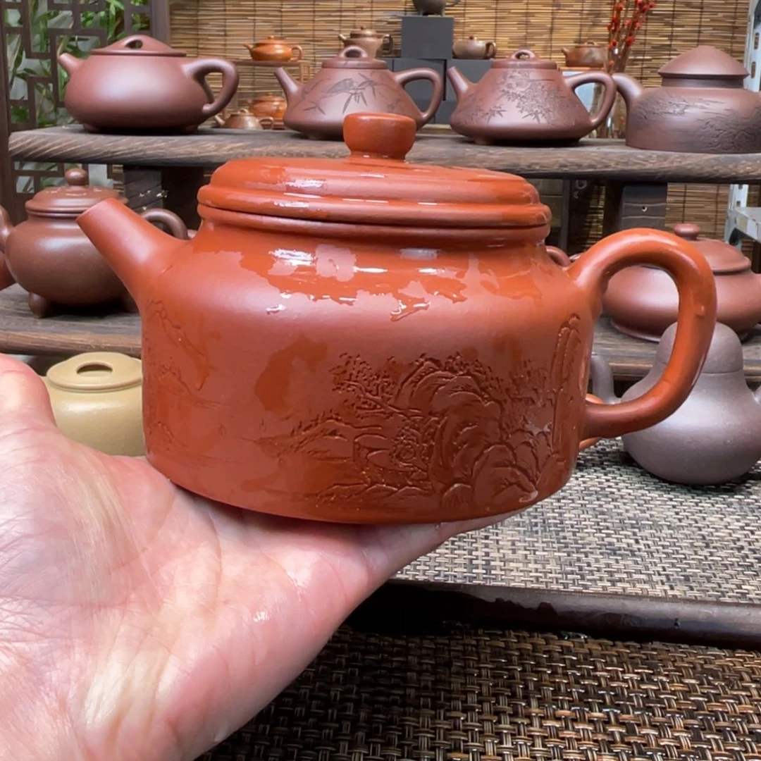 紫砂茶壶宜兴原矿紫砂手工制550