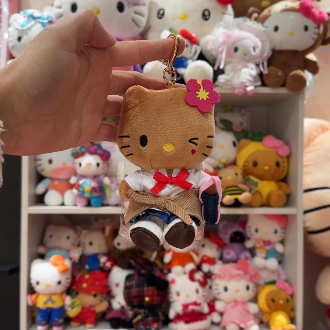 毛绒黑皮学生妹kt挂件