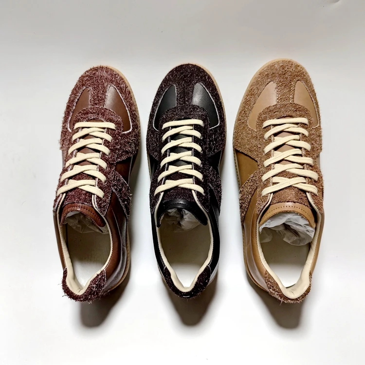 小众高端 原生态真马皮情侣德迅鞋个性时尚舒适休闲鞋透气男鞋