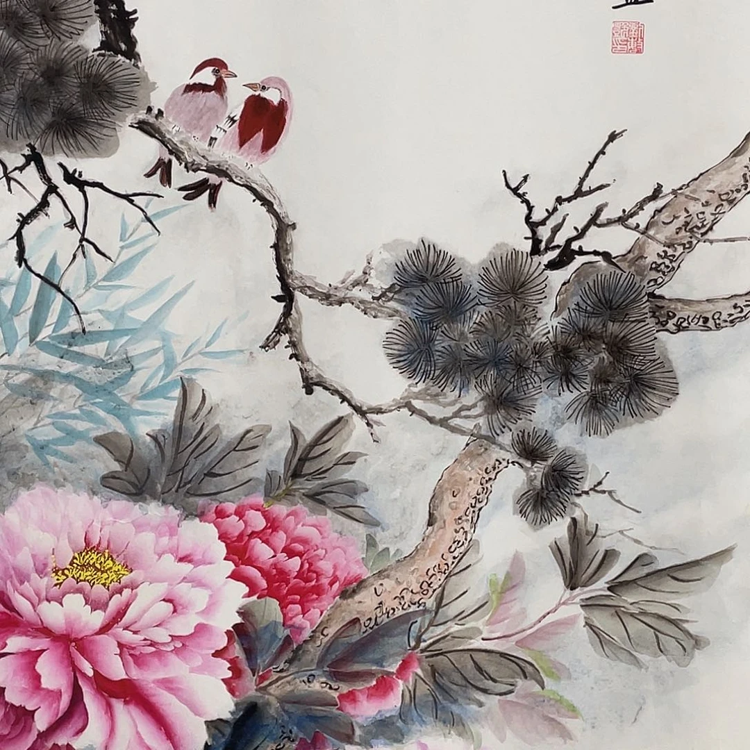 国画老师手笔手绘作品y