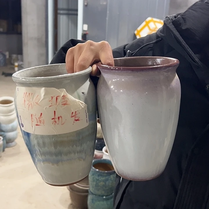 微瑕啦啦啦啦粗陶花盆