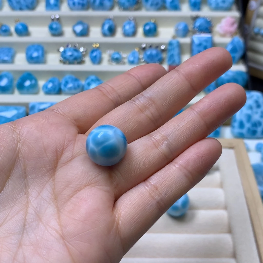 木***针钠钙石（海纹石）未镶嵌手链