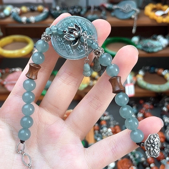 翡翠未镶嵌手链饰品