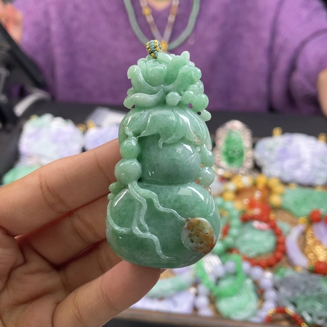 翡翠未镶嵌颈饰代编织