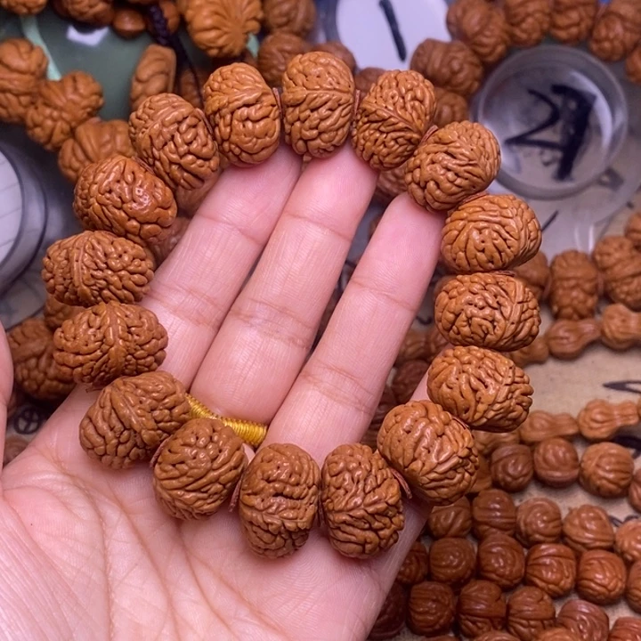 手串文玩核桃龙纹桃核