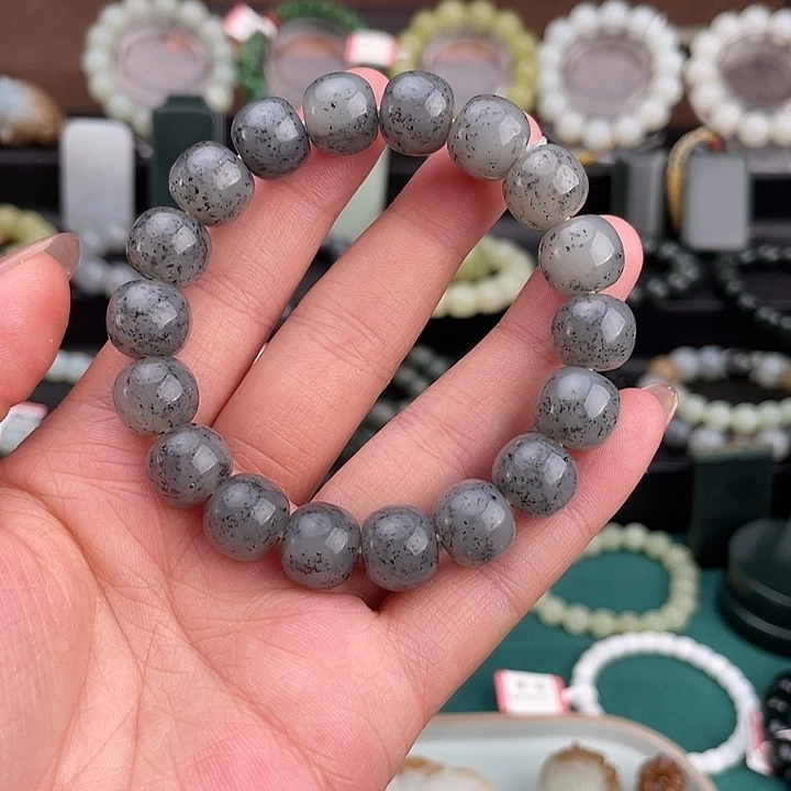 和田玉未镶嵌手链新疆喀拉喀什河青花卡12