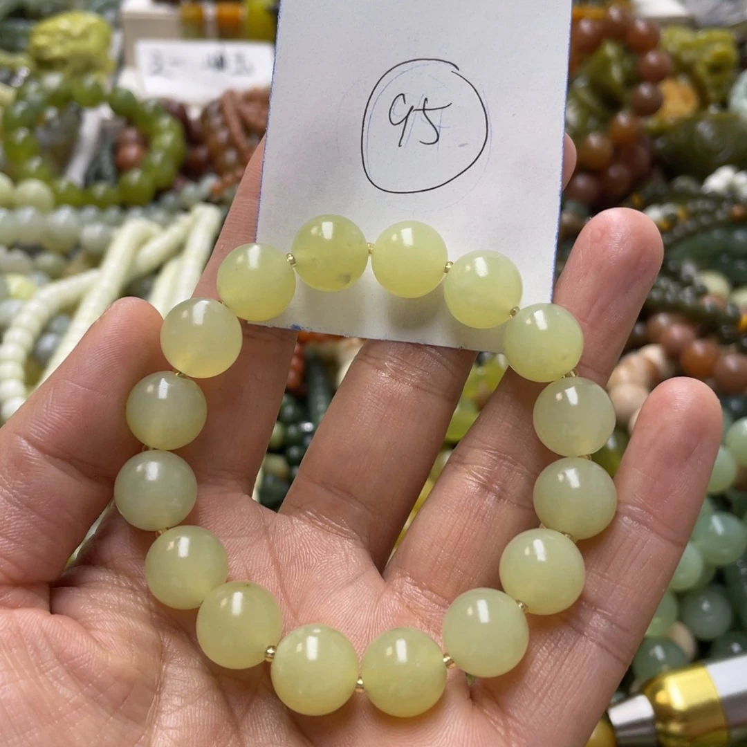 蛇纹石玉手链未镶嵌