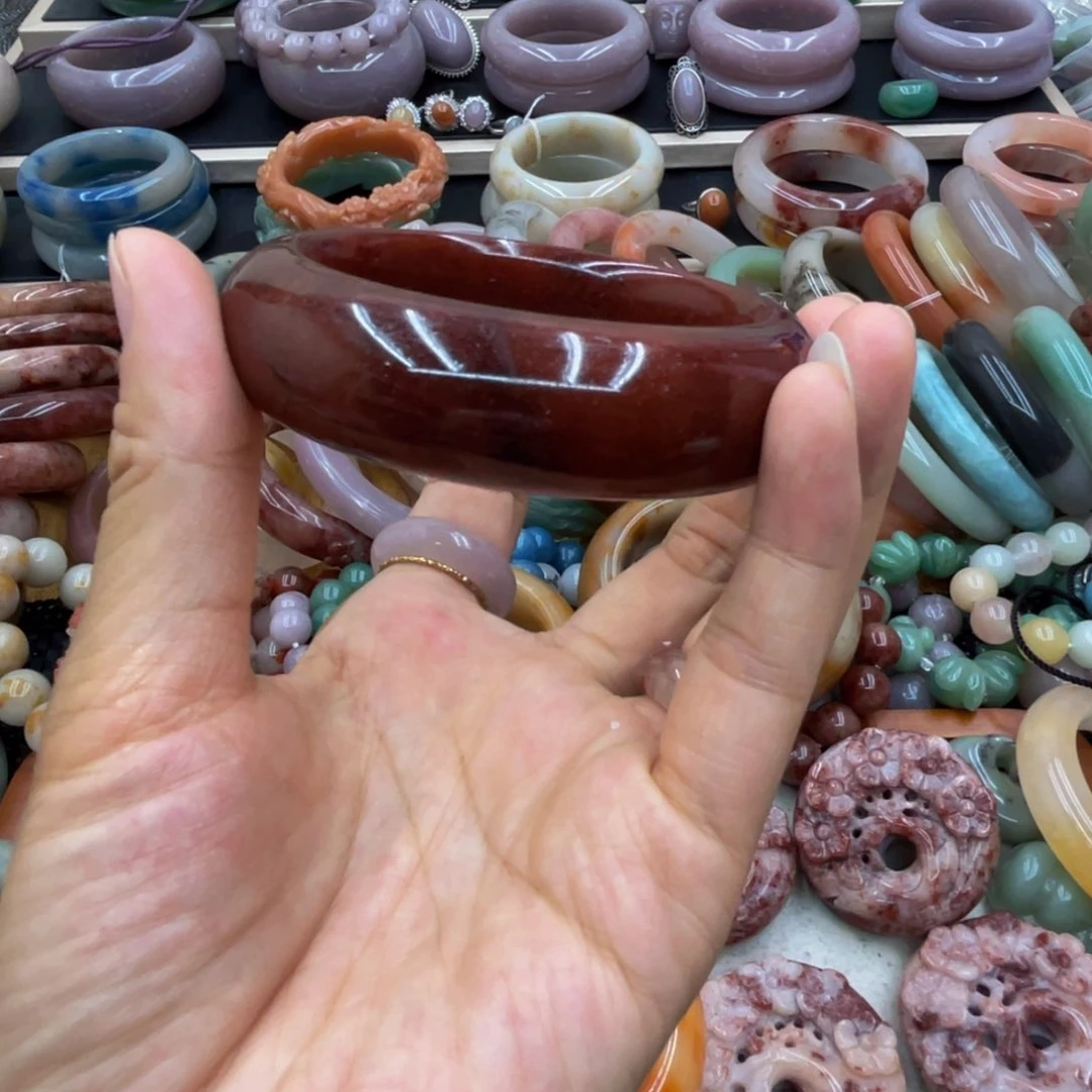 石英质玉圈口齐全未镶嵌可**爱