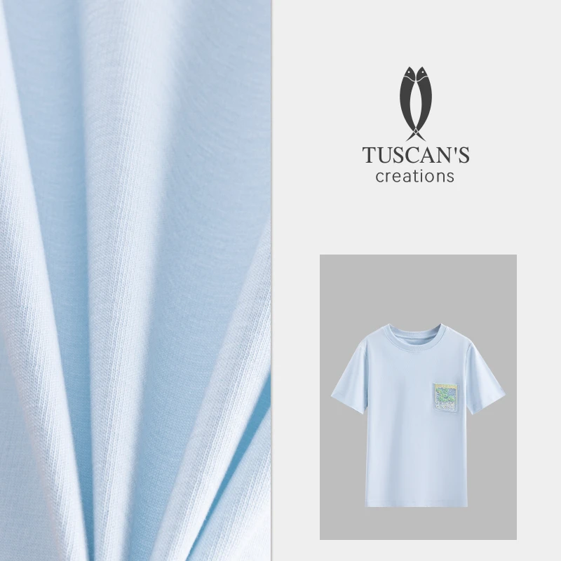 TUSCAN'S CREATIONS日常百搭短袖T恤女士宽松圆领衬衫时代双鱼