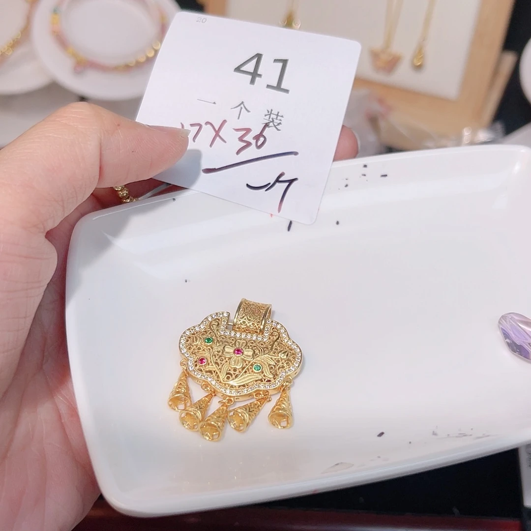 紫晶珠宝半成品银S925镀金镶嵌41