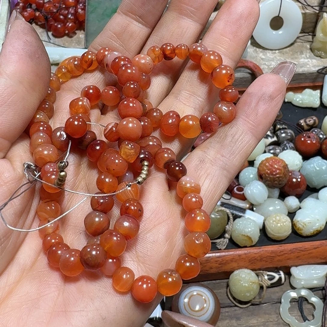 玛瑙/玉髓车挂未镶嵌朝***拾