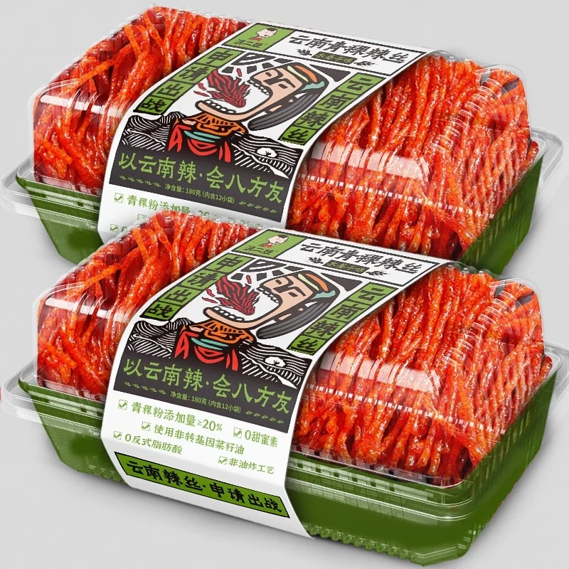 【到手12包】农科院青稞辣丝香辣解馋麻辣丝传统怀旧小吃休闲小零食