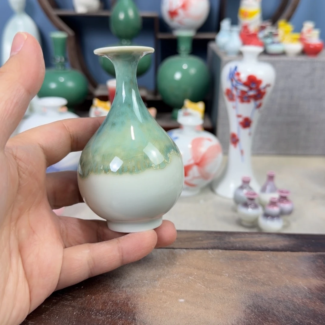 陶瓷手工小花器摆件