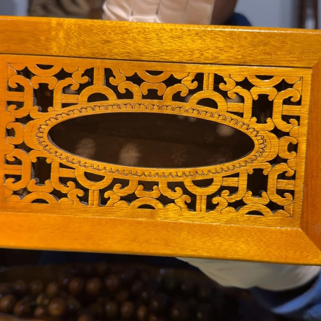 金丝楠圆*小叶桢楠纸巾盒