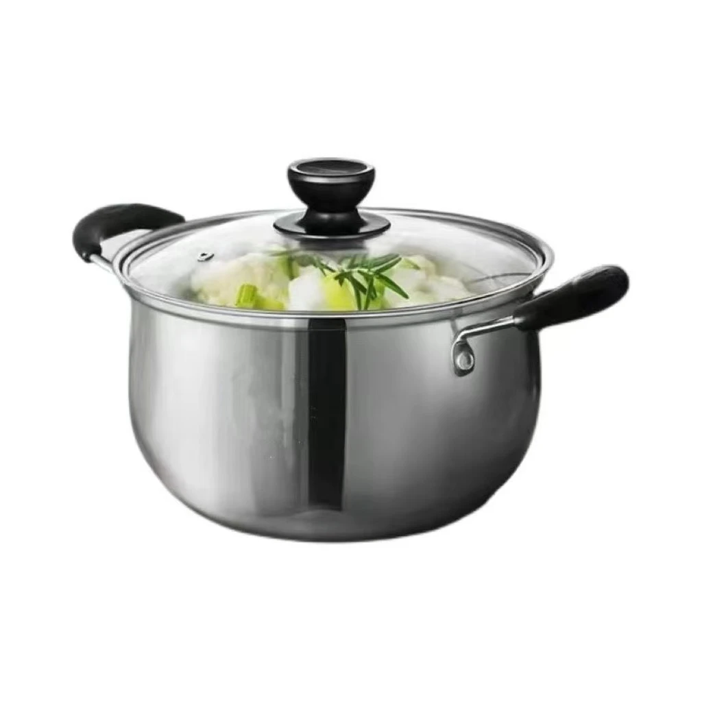 不锈钢汤锅家用煲汤炖蒸格煮面条煮粥奶锅火锅蒸锅