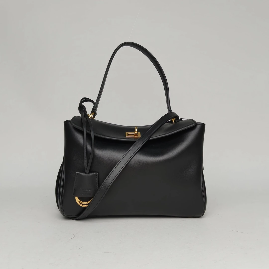 未使用 Balenciaga/巴黎世家 小花6枫 Rodeo 小号 29 黑色 金扣
