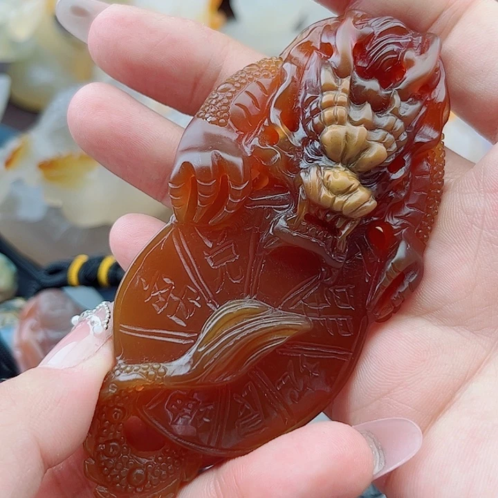 流***记玛瑙未镶嵌手饰吊坠