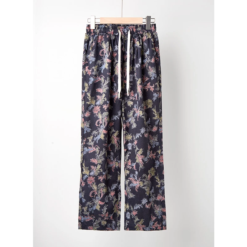 减龄时尚高腰阔腿裤直筒裤薄款休闲裤  PX3-301-3