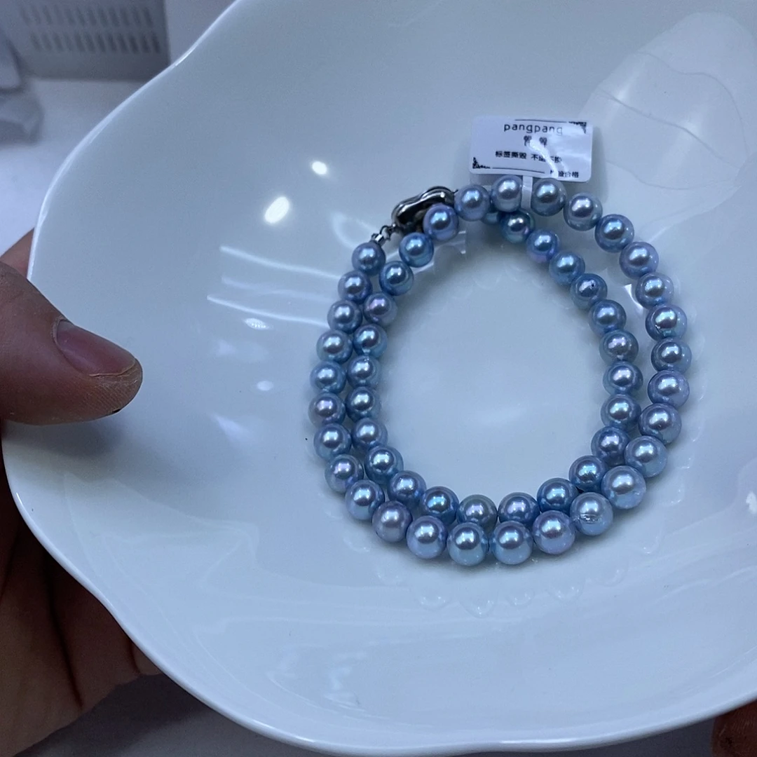 颈饰银S925镶嵌海水珍珠