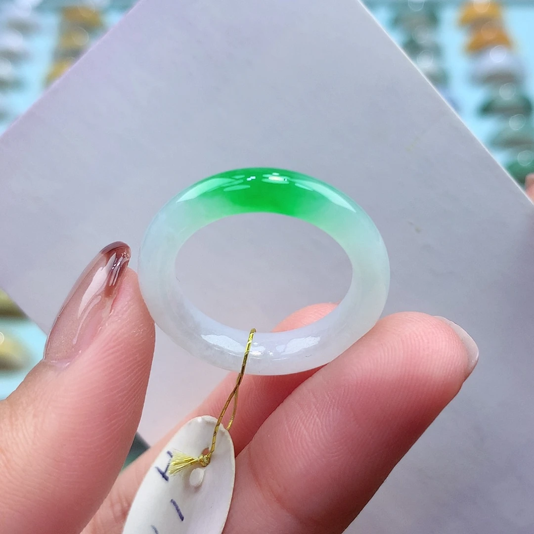 未镶嵌戒指翡翠17圈