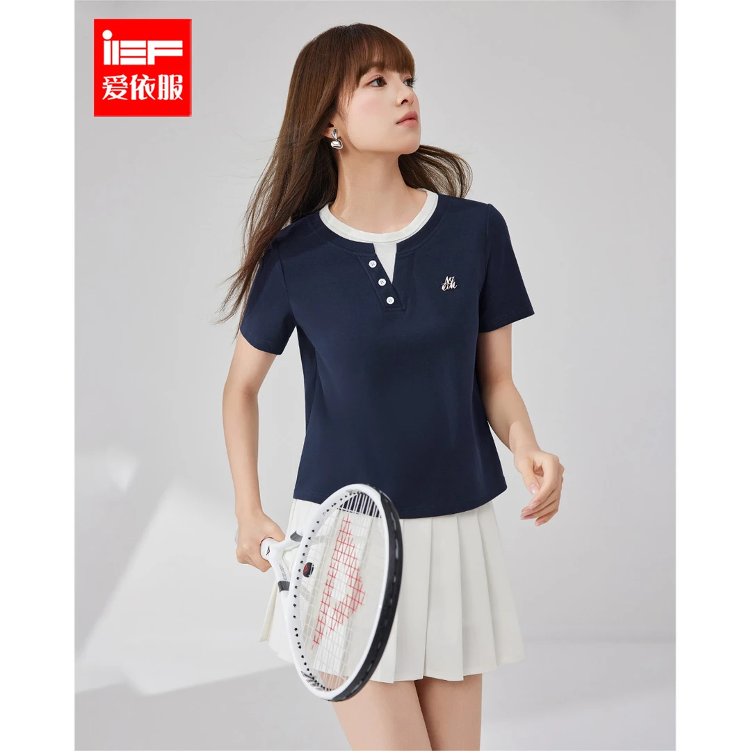 IEF/爱依服2025新款夏季针织上衣6326-DW0939-X-