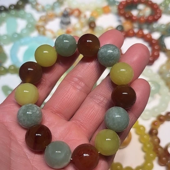 蛇纹石玉未镶嵌手串