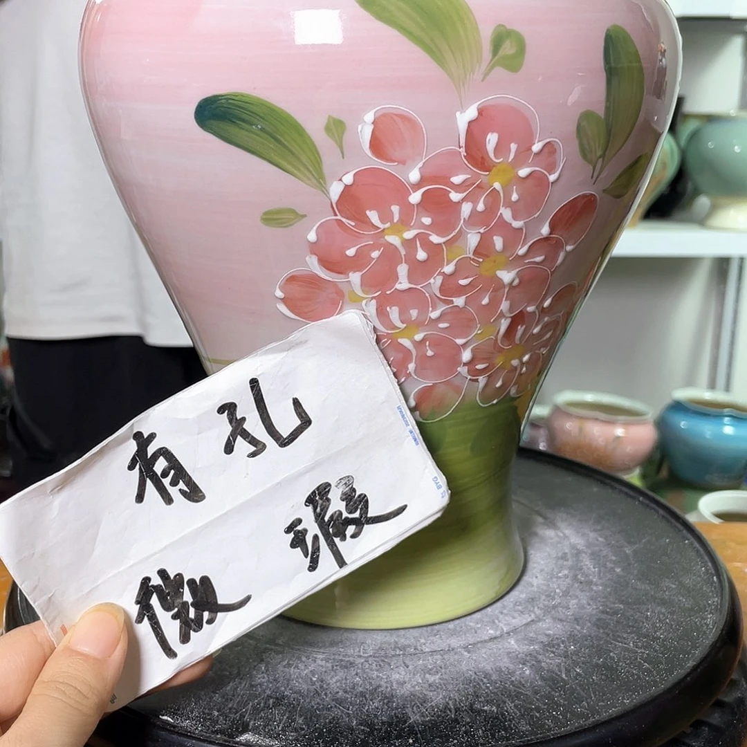 景德镇陶瓷花盆微瑕123